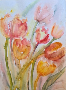 Chris M, Tulips, watercolour.jpg
